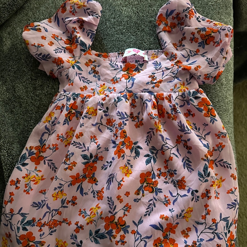 Pink floral Buddy Love Toddler dress